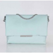 Geantă de umăr Celine Blade Flap Original din piele, albastru deschis 3078A Geantă de umăr Celine Blade Flap Original din piele, albastru deschis 3078A