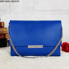 Geantă de umăr Celine Blade Flap din piele de vițel albastră 5367
