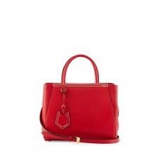 Geantă de cumpărături Fendi 2Jours Mini roșie