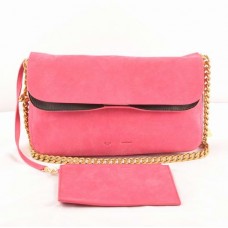 Geantă de umăr Celine Gourmette Suede din piele Peach 3078 Geantă de umăr Celine Gourmette Suede din piele Peach 3078
