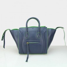Genți Celine Boston din piele de vacă, bleumarin și verde Genți Celine Boston din piele de vacă, bleumarin și verde