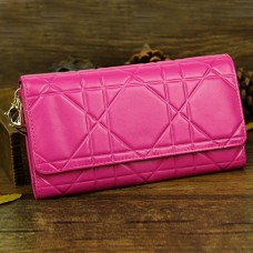 Portofel Cannage Continental din piele lacuita Christian Dior 0016 Rose Portofel Cannage Continental din piele lacuita Christian Dior 0016 Rose