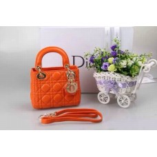 Replica Dior Lady Default Lambskin Orange Replica Dior Lady Default Lambskin Orange