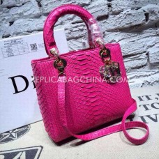 Geantă de mână Dior Lady Default din piele de șarpe