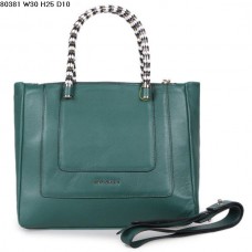Geantă de mână Bvlgari New Hand Carry Serpenti Ferrari din piele verde 80381 Geantă de mână Bvlgari New Hand Carry Serpenti Ferrari din piele verde 80381