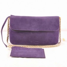 Geantă de umăr Celine Gourmette din piele întoarsă violet 3078 Geantă de umăr Celine Gourmette din piele întoarsă violet 3078