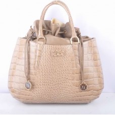 Geantă mare cu mâner superior Fendi B Fab Khaki Crocodile Veins din piele Geantă mare cu mâner superior Fendi B Fab Khaki Crocodile Veins din piele