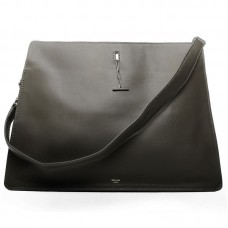Geantă de umăr Celine Original din piele verde închis 3355 Geantă de umăr Celine Original din piele verde închis 3355