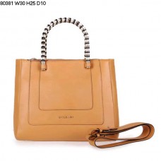 Geantă de mână Bvlgari Serpenti Ferrari din piele, culoare caisă 80381 Geantă de mână Bvlgari Serpenti Ferrari din piele, culoare caisă 80381