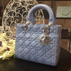 Geantă Replica Dior Lady Default Lambskin Silver Geantă Replica Dior Lady Default Lambskin Silver