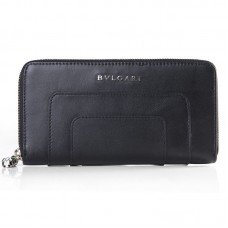 Portofel din piele cu fermoar Bvlgari Serpenti Original, negru, 201301