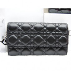 Portofel Dior CD086 Negru din piele de oaie Portofel Dior CD086 Negru din piele de oaie
