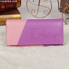 Portofel Christian Dior multicolor violet/roz cu clapă 119 Portofel Christian Dior multicolor violet/roz cu clapă 119