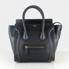 Genți Celine Medium Luggage Tote Black Snake Genți Celine Medium Luggage Tote Black Snake
