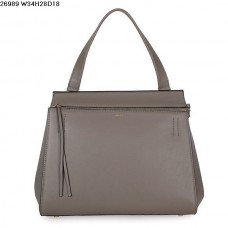 Geantă Celine EDGE din piele de vițel, culoare kaki, 26938