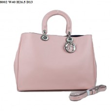 Geantă Dior Diorissimo Jumbo din piele Nappa roz (hardware argintiu) 8002 Geantă Dior Diorissimo Jumbo din piele Nappa roz (hardware argintiu) 8002