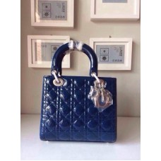 Replica Dior Lady Default Leather Blue Replica Dior Lady Default Leather Blue