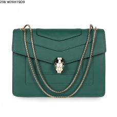 Geantă Bvlgari Serpenti GM din piele de vițel verde Geantă Bvlgari Serpenti GM din piele de vițel verde