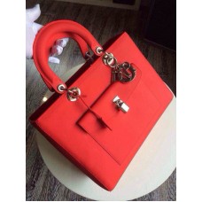 Geantă de mână Dior Lady Default Lambskin Red Geantă de mână Dior Lady Default Lambskin Red
