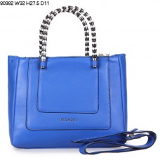 Geantă de mână Bvlgari New Hand Carry Serpenti din piele de vițel albastră 80382 Geantă de mână Bvlgari New Hand Carry Serpenti din piele de vițel albastră 80382