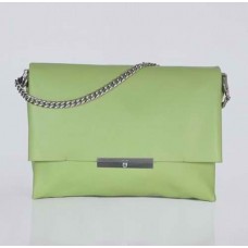 Geantă de umăr Celine Blade Flap Original din piele, verde deschis 3078A