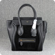 Genți Celine Large Luggage Tote Black Suede Genți Celine Large Luggage Tote Black Suede
