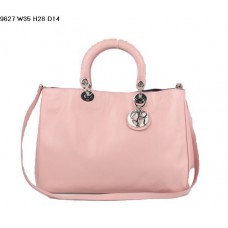 Geantă Dior Diorissimo din piele Nappa roz (hardware argintiu) 9627 Geantă Dior Diorissimo din piele Nappa roz (hardware argintiu) 9627