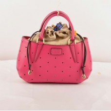 Geantă medie cu mâner superior Fendi B Fab Ferrari Peach Leather Perforated Bag Geantă medie cu mâner superior Fendi B Fab Ferrari Peach Leather Perforated Bag