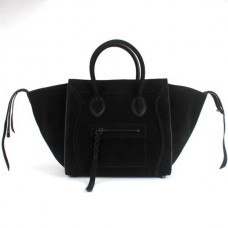 Genți Celine Boston Black Square Suede