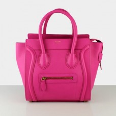 Genți Celine Medium Luggage Tote din piele roz