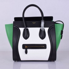 Celine Large Luggage Tote Genți Negre Albe Verde