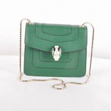 Geantă de umăr din piele Bvlgari Serpenti Original, verde 604 Geantă de umăr din piele Bvlgari Serpenti Original, verde 604