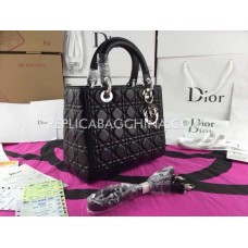 Geantă Dior Lady Totes din piele neagră Geantă Dior Lady Totes din piele neagră