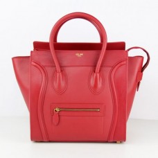 Genți Celine Large Luggage Tote din piele roșie Genți Celine Large Luggage Tote din piele roșie