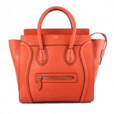 Geantă Celine Large Luggage Tote Neon Orange