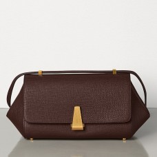 Geantă mică Bottega Veneta BV Angle în culoarea bej-vigonie Palmellato