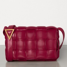 Geanta Casete Captusita Bottega Veneta Din Piele De Vitel Amaranto