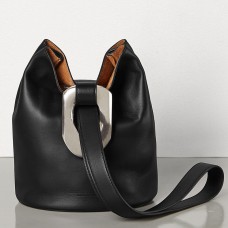 Geantă Bottega Veneta Drop din piele Nappa neagră