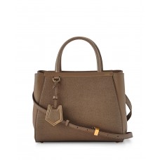 Geantă tote Fendi 2Jours Petite maro Geantă tote Fendi 2Jours Petite maro