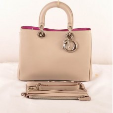 Geantă Dior Diorissimo Medie Bej Piele Originală (Fundamente Aurii) 603 Geantă Dior Diorissimo Medie Bej Piele Originală (Fundamente Aurii) 603