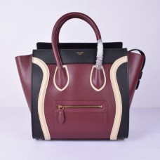 Geantă Celine Large Luggage Tote Negru Vin Alb