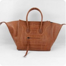 Genți Celine din piele de culoare cafea deschisă, crocodil Genți Celine din piele de culoare cafea deschisă, crocodil