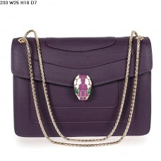 Geantă Bvlgari Serpenti GM din piele de vițel violet Geantă Bvlgari Serpenti GM din piele de vițel violet