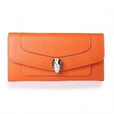 Portofel din piele original Bvlgari Serpenti portocaliu 201302