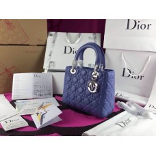 Geantă Dior Lady Default albastră imitație AAA Geantă Dior Lady Default albastră imitație AAA