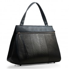 Geantă Celine EDGE Original Snake Veins din piele neagră 3405