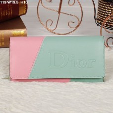 Portofel Christian Dior multicolor verde deschis/roz deschis cu clapă 119 Portofel Christian Dior multicolor verde deschis/roz deschis cu clapă 119