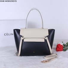 Geantă Celine Belt Bag Negru Crem Piele de Vițel Naturală