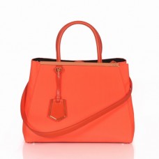 Geantă Fendi 2Jours portocalie din pânză cu mâner superior Geantă Fendi 2Jours portocalie din pânză cu mâner superior