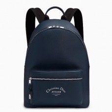 Rucsac Dior Rider din piele de vițel bleumarin